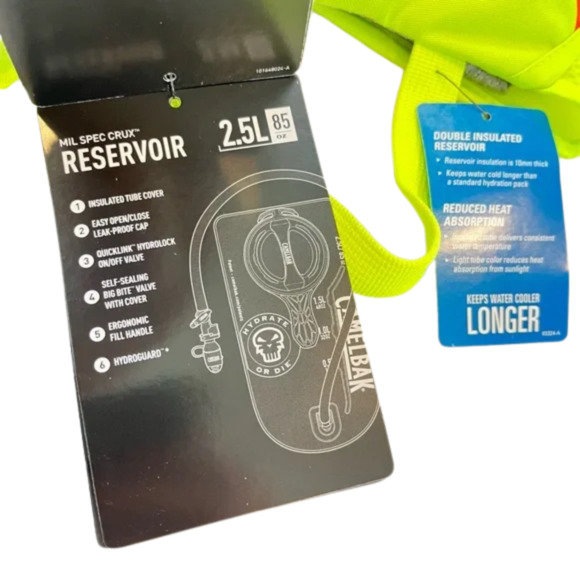 🚧 NWT! CAMELBAK Hi-Viz 85oz 2.5L Mil Spec, Bright & Reflective for Activities! - Picture 9 of 10